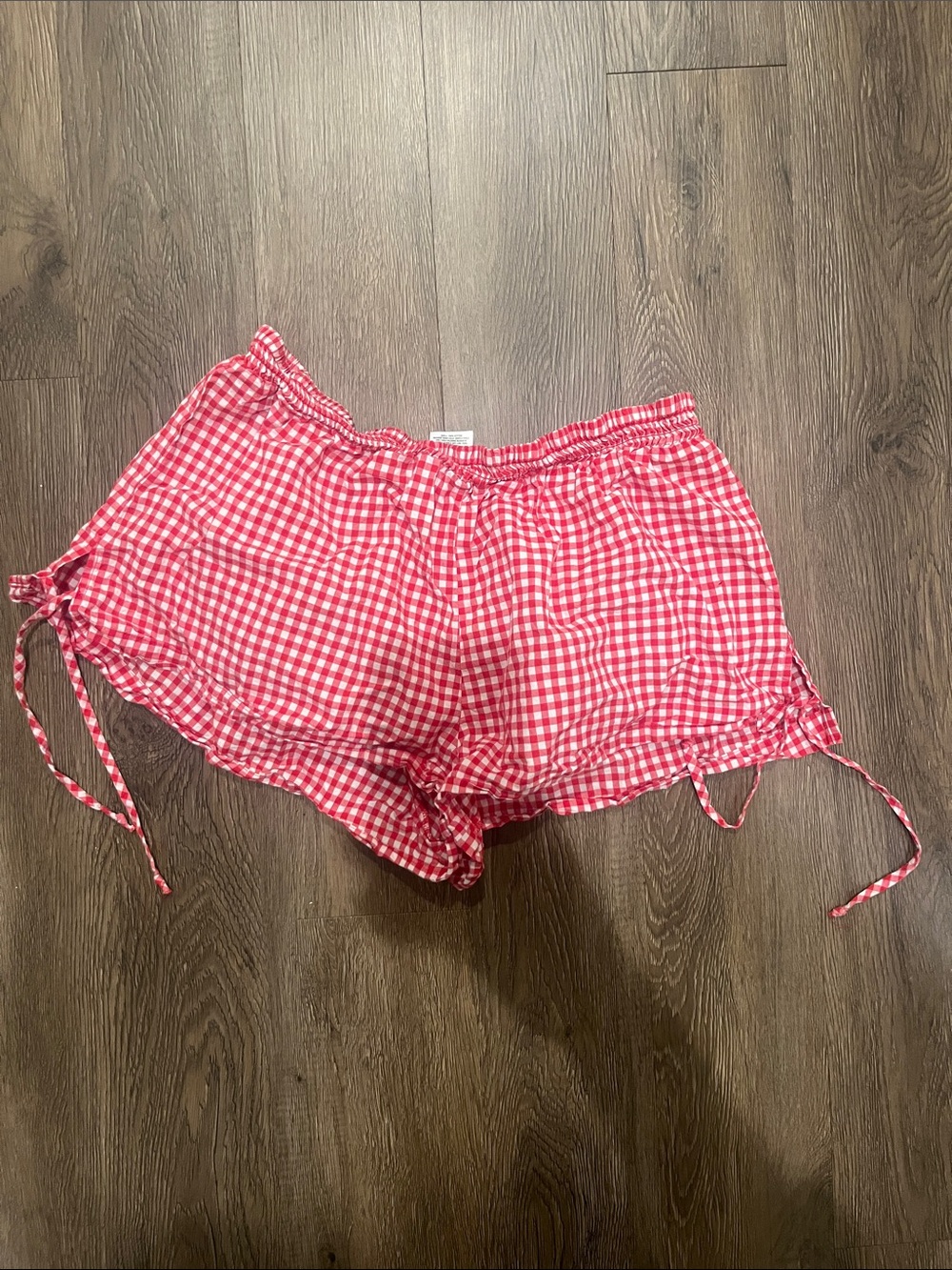 Target Red Gingham High-Waist Women's Shorts